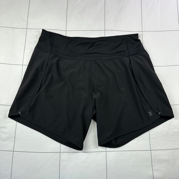Free Fly Shorts Womens Medium Black Athletic Bamboo Blend Workout Sport Gym Hike - Picture 1 of 13